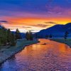 Big Sky Montana Sunset Landscape Diamond Painting