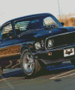Black 1969 Ford Mustang Fastback Diamond Paintings