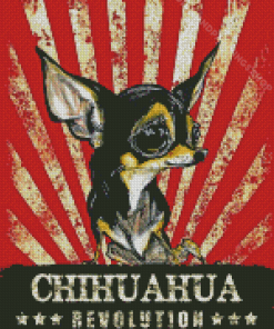 Black Chihuahua Illustration Diamond Paintings