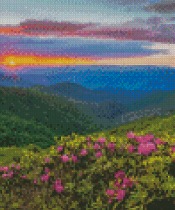 Blue Ridge Mountains Landscape Diamond Paintings