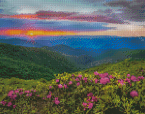 Blue Ridge Mountains Landscape Diamond Paintings