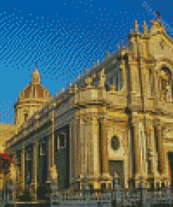 Cathedral Of Sant'Agata In Catania Sicily Diamond Paintings