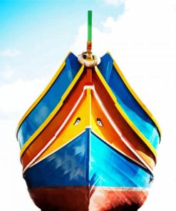 Colorful Boat Prow Diamond Painting