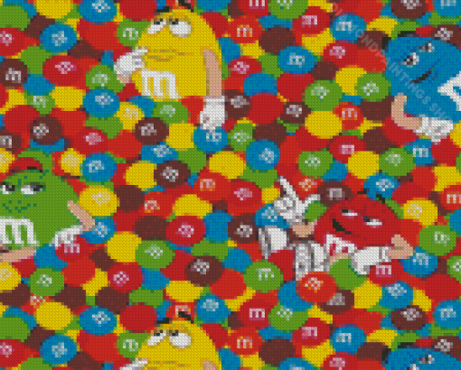Colorful M And M's Diamond Paintings