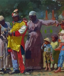 Dressing For The Carnival By Winslow Homer Diamond Painting