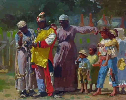 Dressing For The Carnival By Winslow Homer Diamond Painting