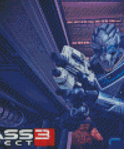 Garrus Vakarian Mass Effect 3 Character Diamond Paintings