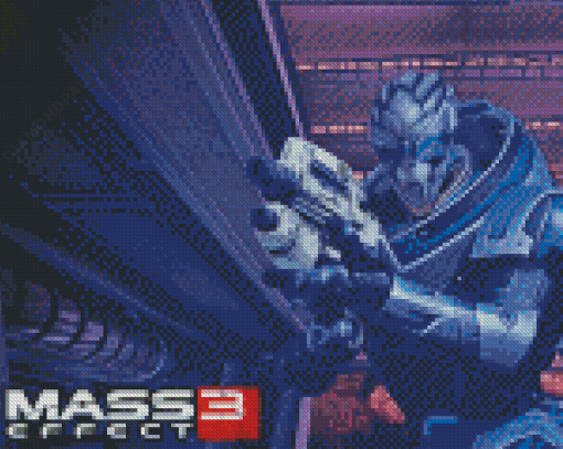Garrus Vakarian Mass Effect 3 Character Diamond Paintings