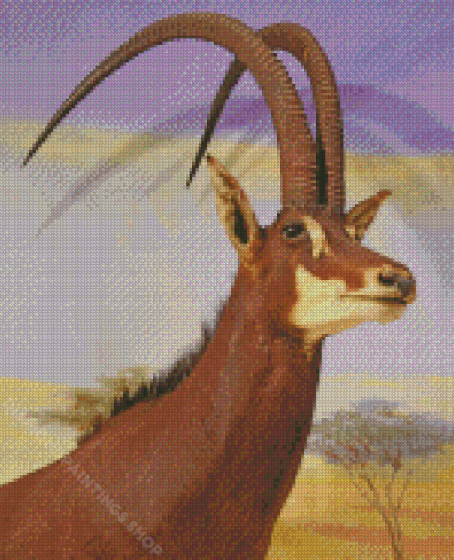 Giant Sable Antelope Diamond Paintings