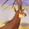 Giant Sable Antelope Diamond Painting