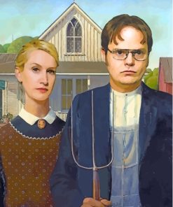 Gothic Dwight And Angela Diamond Painting