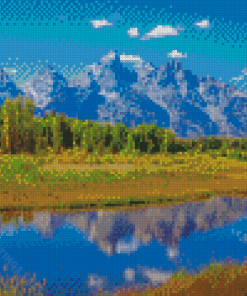 Grand Teton National Park Jackson Lake Diamond Paintings