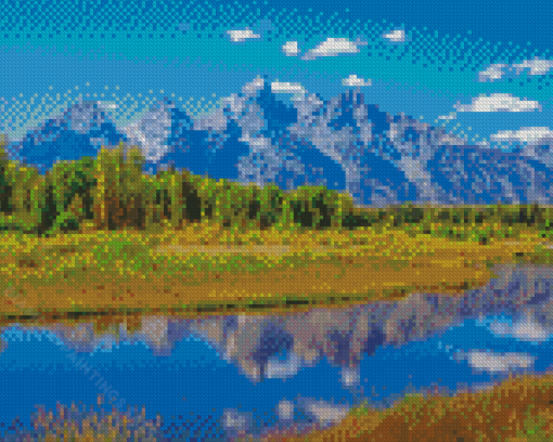 Grand Teton National Park Jackson Lake Diamond Paintings