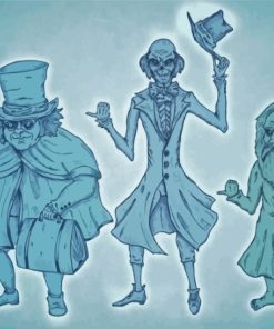 Hitchhiking Ghosts The Haunted Mansion Diamond Painting