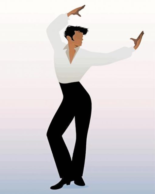 Illustration Male Flamenco Dancer Diamond Painting