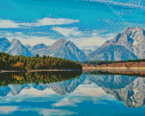 Jackson Lake Landscape Diamond Paintings