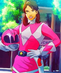 Kimberly Pink Power Rangers Diamond Painting