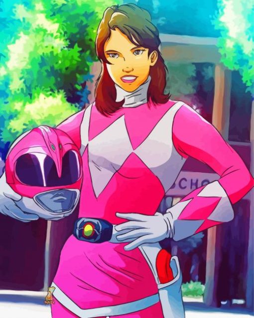Kimberly Pink Power Rangers Diamond Painting