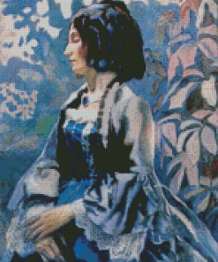 Lady In Blue Borisov Musatov Diamond Paintings
