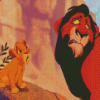 Lion King Scar With Simba Diamond Paintings