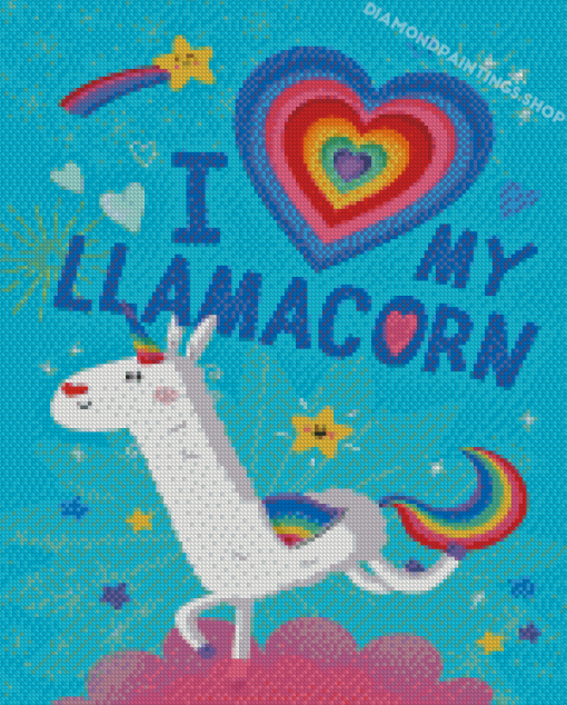 Llamacorn Cartoon Diamond Paintings