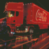 Merry Christmas Cola Truck Diamond Paintings