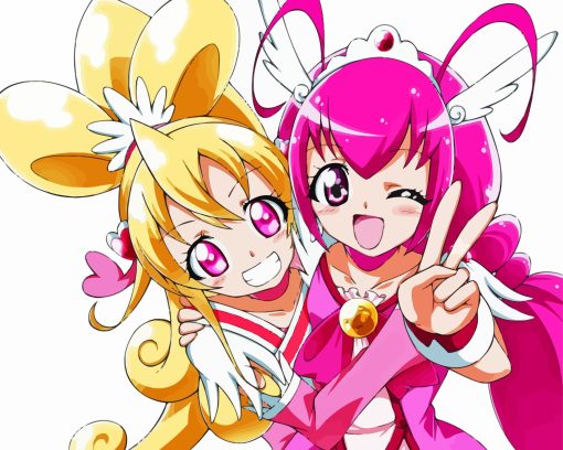 Miyuki And Yayoi Smile Precure Character Diamond Painting