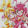 Miyuki And Yayoi Smile Precure Character Diamond Paintings