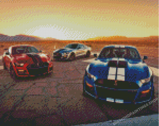 Mustang Shelby GT500 Cars Diamond Paintings