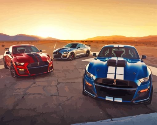 Mustang Shelby GT500 Cars Diamond Painting
