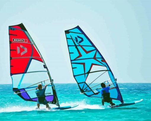 Ocean Windsurfing Diamond Painting