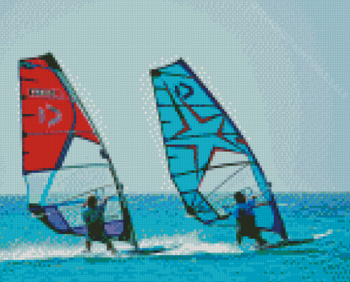 Ocean Windsurfing Diamond Paintings