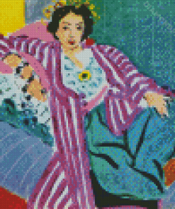 Odalisque In Purple Robe Matisse Art Diamond Paintings