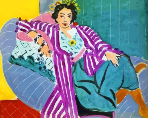 Odalisque In Purple Robe Matisse Art Diamond Painting