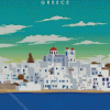Paros Greece Poster Diamond Paintings