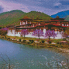 Punakha Dzong Bhutan Asia Diamond Paintings