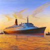 Queen Elizabeth 2 Cruise Ship Diamond Painting
