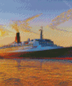 Queen Elizabeth 2 Cruise Ship Diamond Paintings
