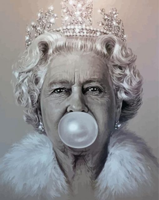 Queen Blowing Bubble Diamond Painting