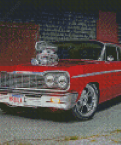 Red 1964 Impala Diamond Paintings