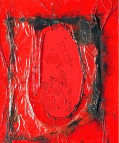 Red Plastic By Alberto Burri Diamond Painting