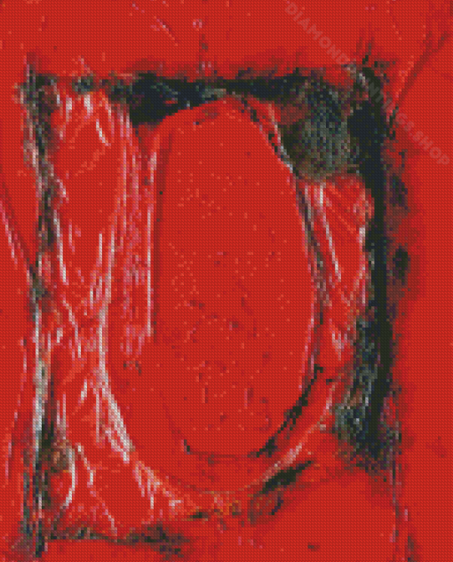 Red Plastic By Alberto Burri Diamond Paintings