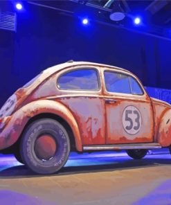 Rusty VW Beetle Herbie Car Diamond Painting
