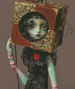 Sad Gothic Doll Diamond Paintings