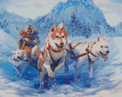 Sled Dogs Art Diamond Paintings