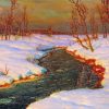 Snowy River At Sunset Diamond Painting