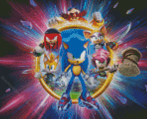 Sonic Prime Art Diamond Paintings