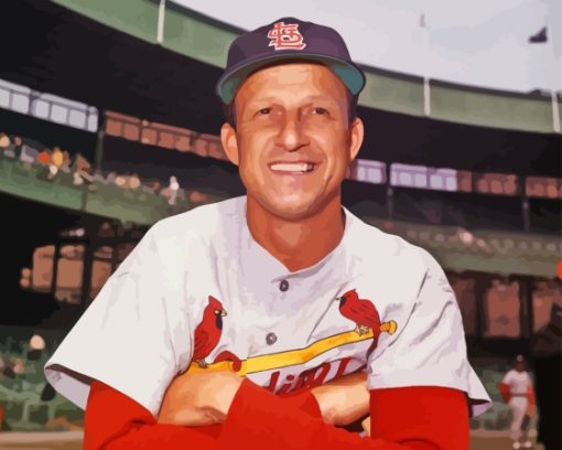 Stan Musial Baseballer Diamond Painting