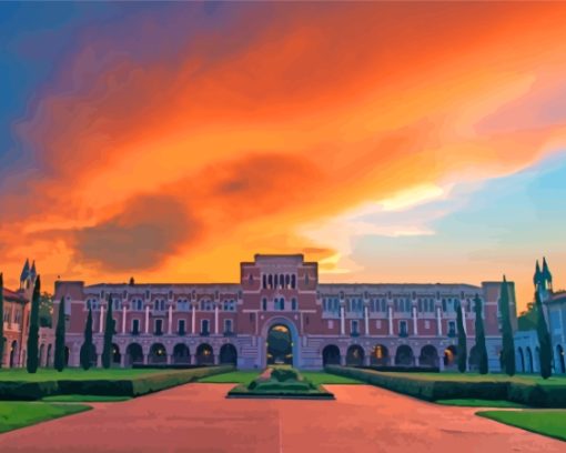 Sunset At Rice University Diamond Painting