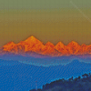 Sunset At Himalayas Diamond Paintings